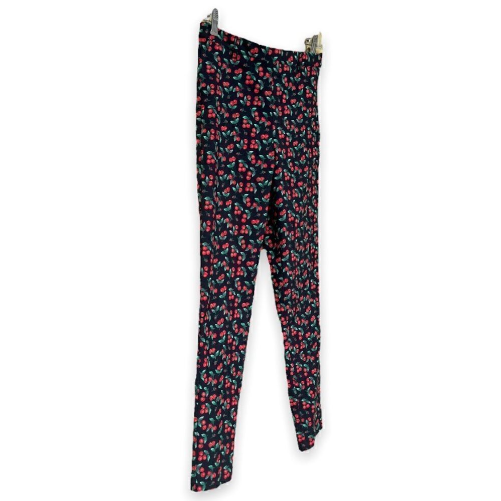 🍒 Cherry Print Skinny Slacks (Size 4) - Picture 7 of 7